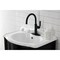 Kingston Brass KSD2230KL Single-Handle Bathroom Faucet with Push Pop-Up, Matte Black KSD2230KL - alternate 3